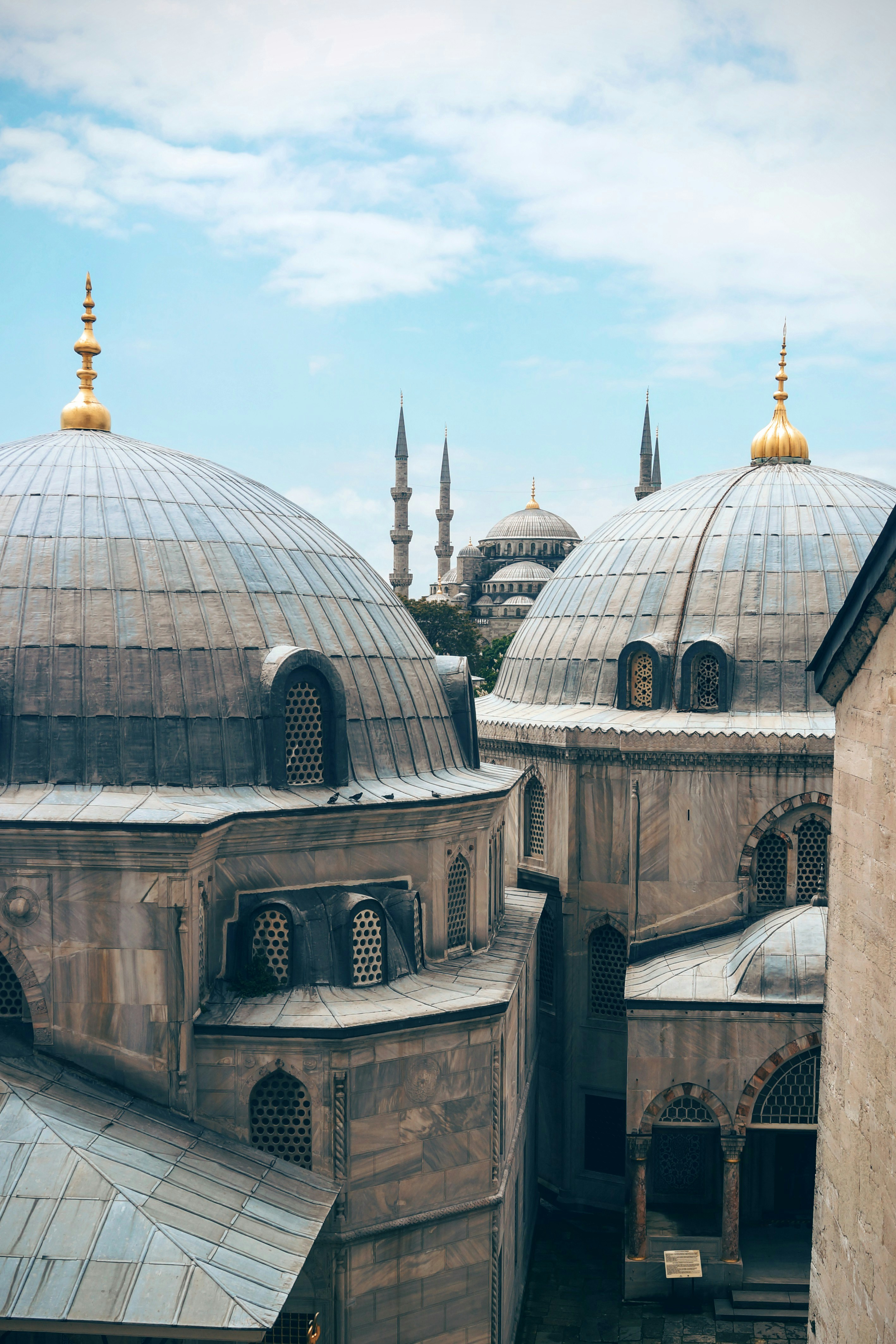 Beautiful mosque at sunset